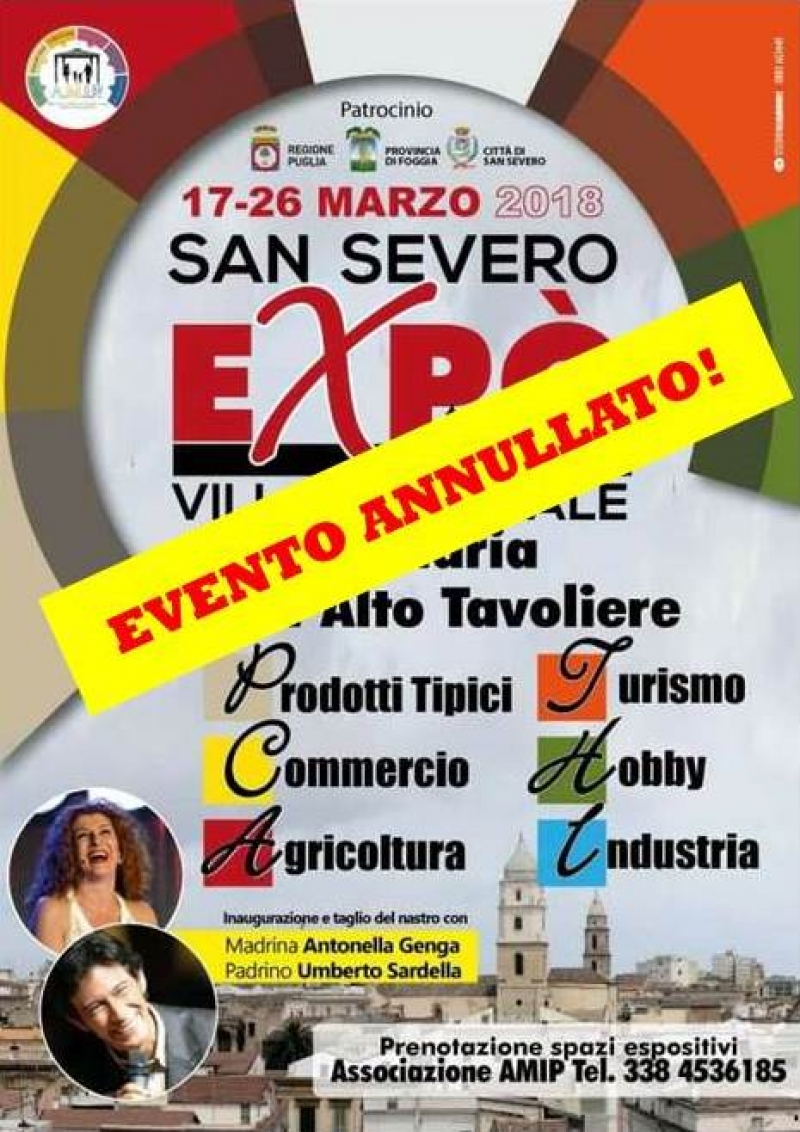 EVENTO ANNULLATO ---> 8°  SAN SEVERO EXPO'