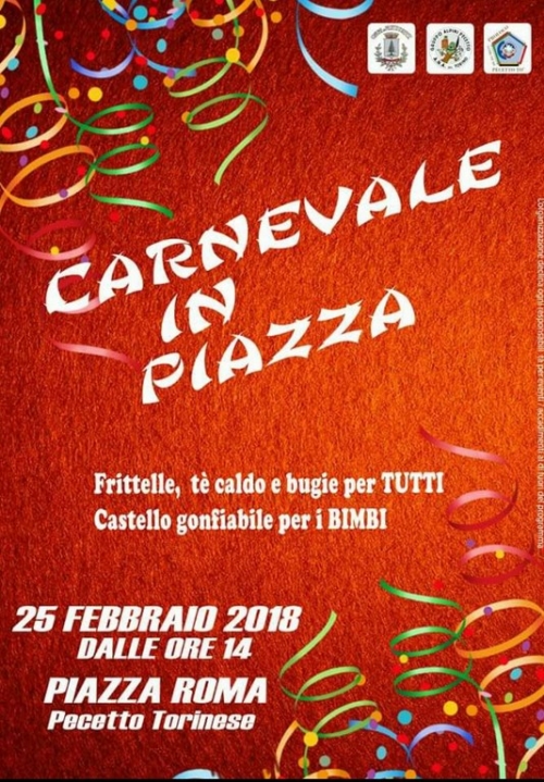 CARNEVALE IN PIAZZA DI PECETTO TORINESE 2018