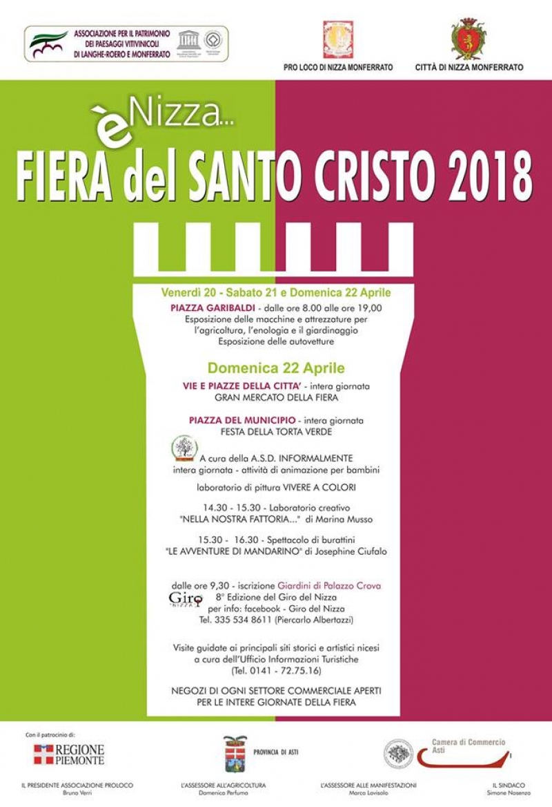 FIERA DEL SANTO CRISTO - NIZZA MONFERRATO 2018