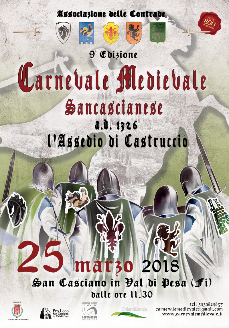 9° CARNEVALE MEDIEVALE SANCASCIANESE - A.D. 1326 L'ASSEDIO DI CASTRUCCIO