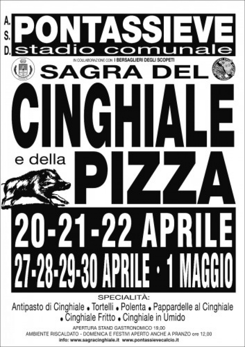 16° SAGRA DEL CINGHIALE E DELLA PIZZA DI PONTASSIEVE
