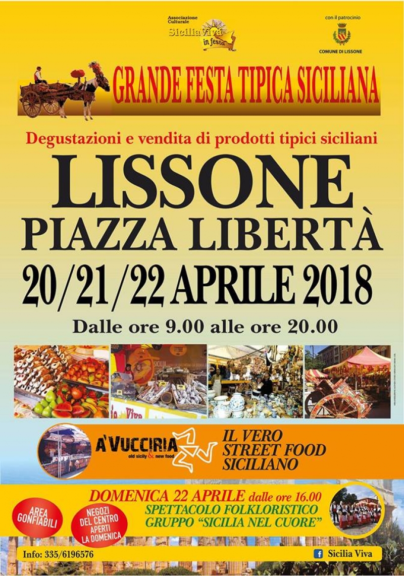 SICILIA IN FESTA - GRANDE FESTA TIPICA SICILIANA DI LISSONE 2018