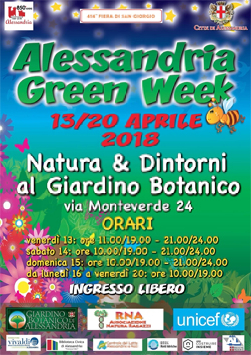 4° ALESSANDRIA GREEN WEEK - NATURA & DINTORNI AL GIARDINO BOTANICO