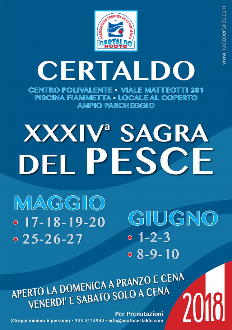 34° SAGRA DEL PESCE DI CERTALDO