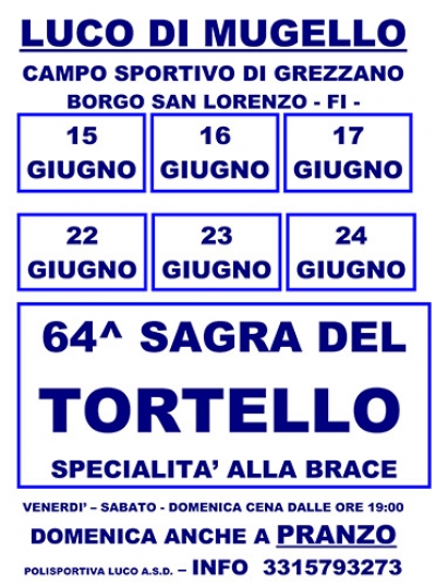 64° SAGRA DEL TORTELLO DI LUCO DI MUGELLO