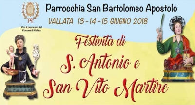 FESTIVITA' DI SANT'ANTONIO e SAN VITO MARTIRE 2018 a VALLATA 