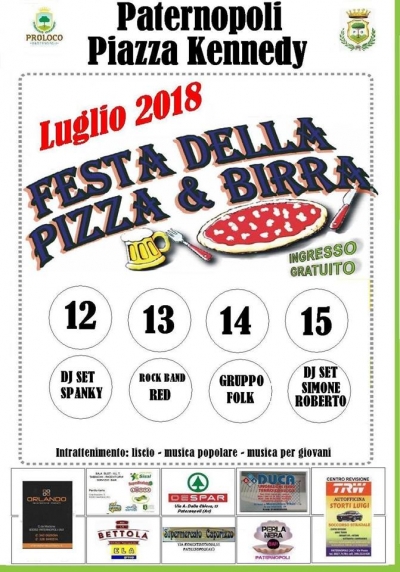 FESTA DELLA PIZZA & BIRRA DI PATERNOPOLI 2018