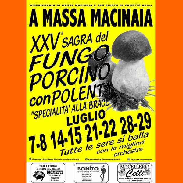 25° SAGRA DEL FUNGO PORCINO CON POLENTA DI MASSA MACINAIA