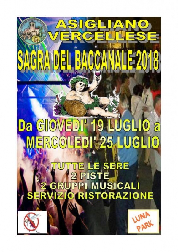 17° SAGRA DEL BACCANALE D'ESTATE DI ASIGLIANO VERCELLESE