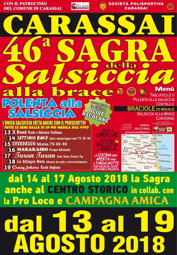 46° SAGRA DELLA SALSICCIA ALLA BRACE DI CARASSAI