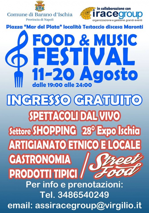 FOOD & MUSIC FESTIVAL a BARANO D'ISCHIA
