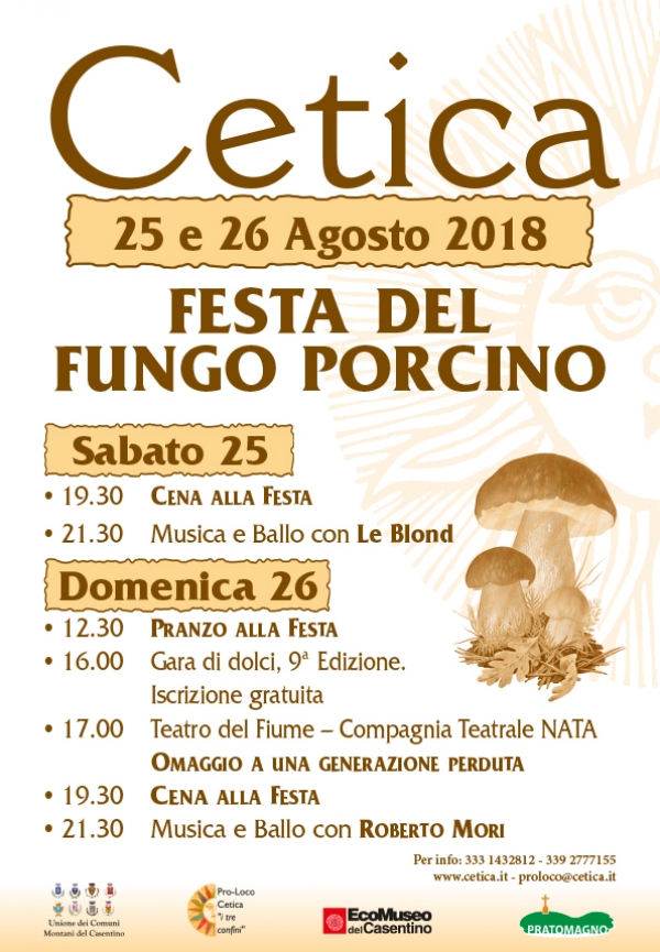 FESTA DEL FUNGO PORCINO DI CETICA 2018