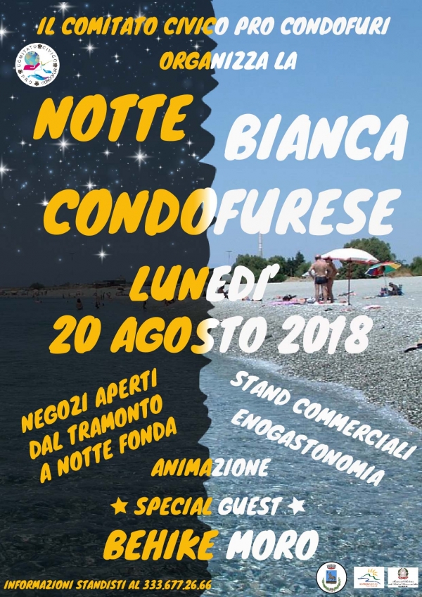 NOTTE BIANCA CONDOFURESE 2018
