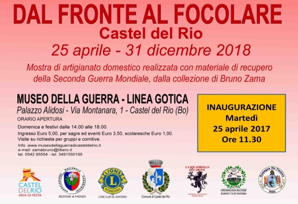 DAL FRONTE AL FOCOLARE - CASTEL DEL RIO 2017/2018