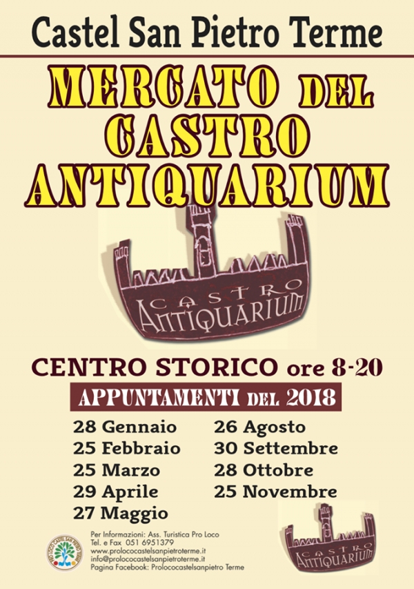 MERCATO DEL CASTRO ANTIQUARIUM DI CASTEL SAN PIETRO 2018