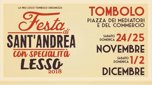 FESTA DI SANT'ANDREA CON SPECIALITA' LESSO - TOMBOLO 2018