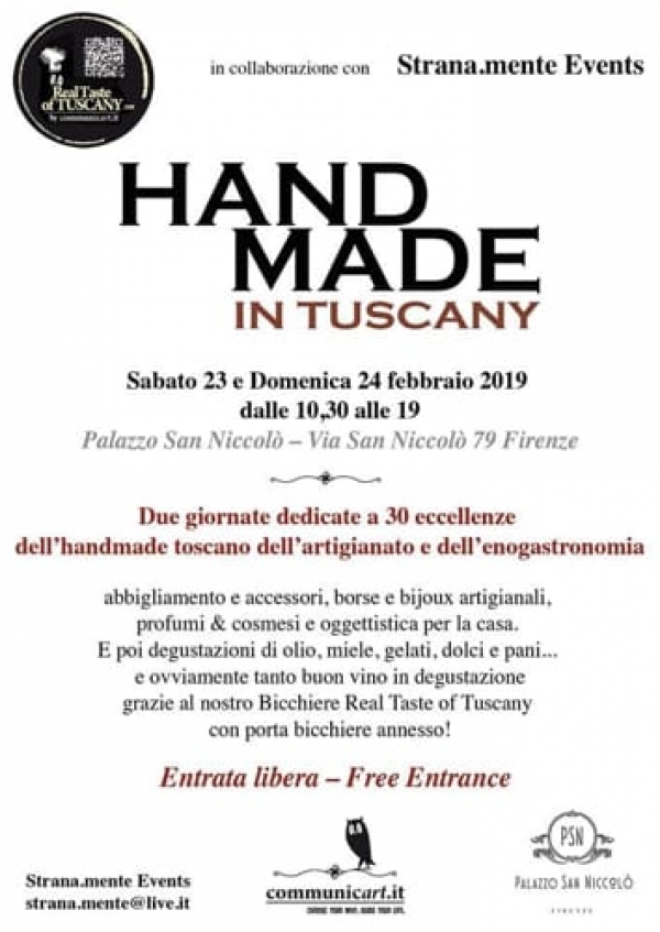 HAND MADE IN TUSCANY - FIRENZE 2019