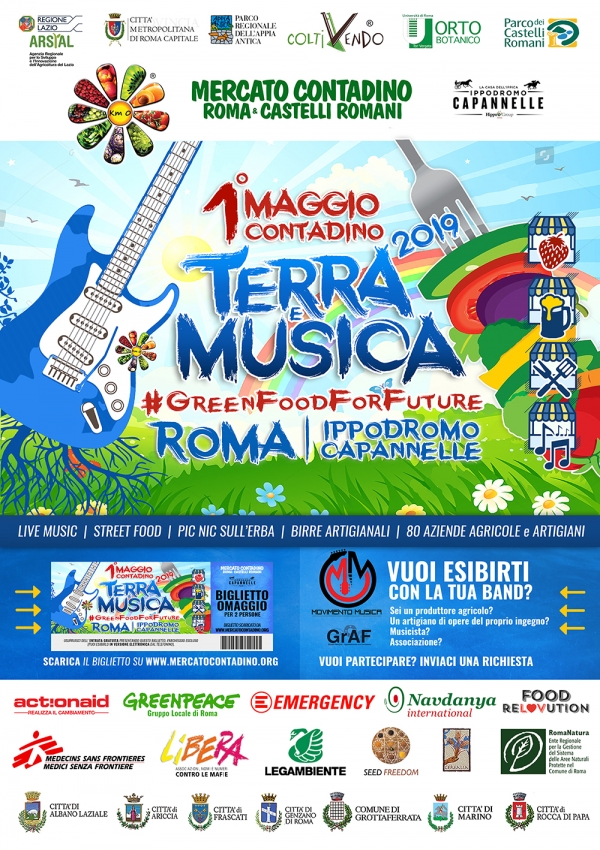 TERRA E MUSICA 2019 - FESTA DEL 1° MAGGIO CONTADINO a ROMA