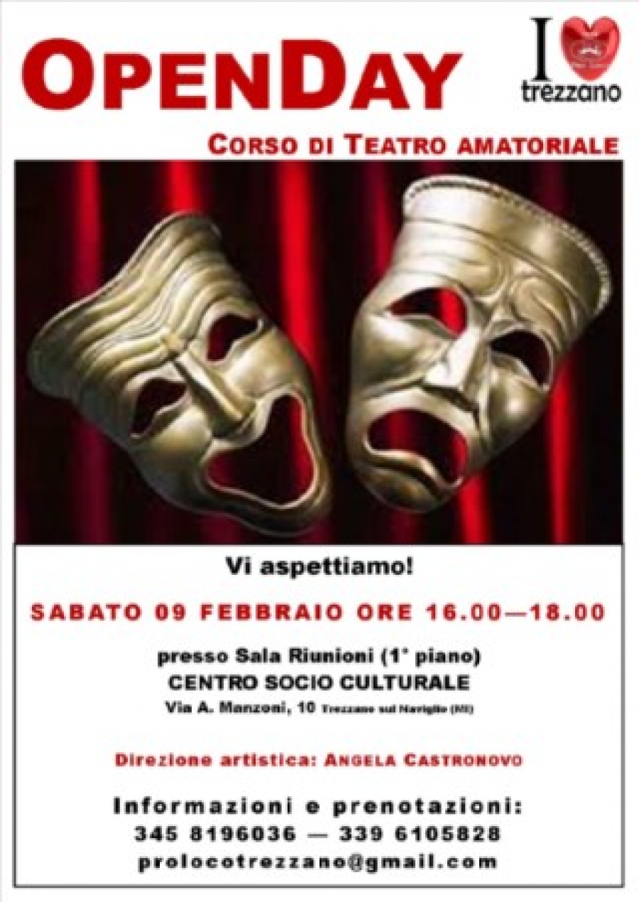 OPENDAY Corso Amatoriale di Teatro a TREZZANO SUL NAVIGLIO